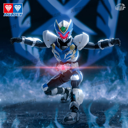 奥迪双钻铠甲勇士铠拼飞影双形态拼装手办模型疾电飞影可动人偶 - 图0