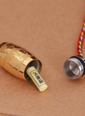 空心吊坠可打开装东西嘎乌盒项链