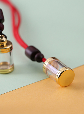 朱砂瓶随身吊坠可以打开空心瓶子