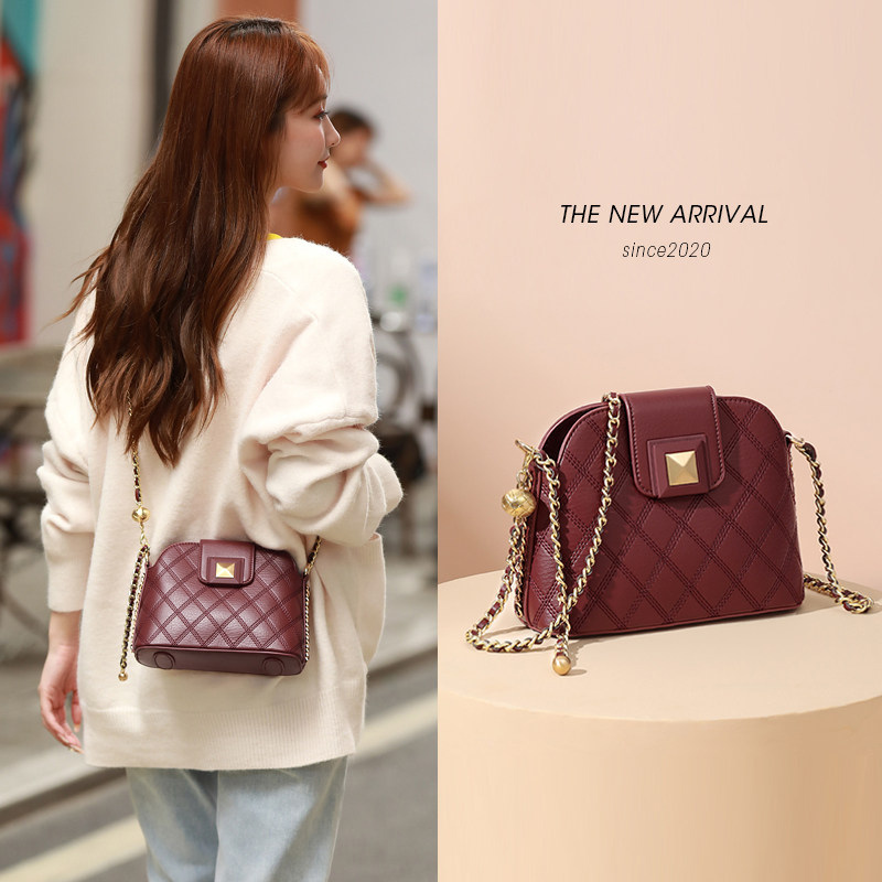 zya贝壳2020新款潮单肩百搭小包包 zya女士包袋