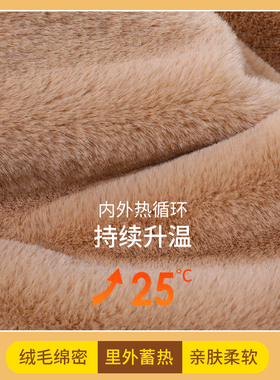 毛绒加厚围巾手套一体护耳保暖帽