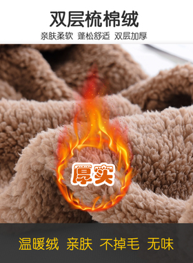 冬季连帽围巾手套一体保暖套装