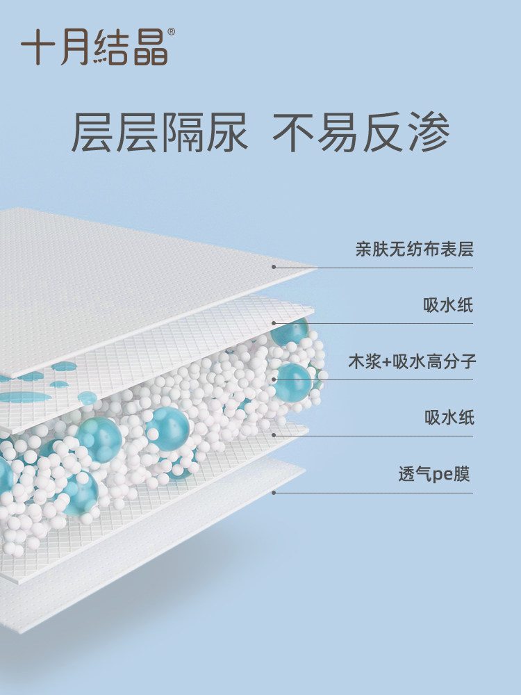 十月结晶一次性宝宝新生 欣晫母婴隔尿垫巾