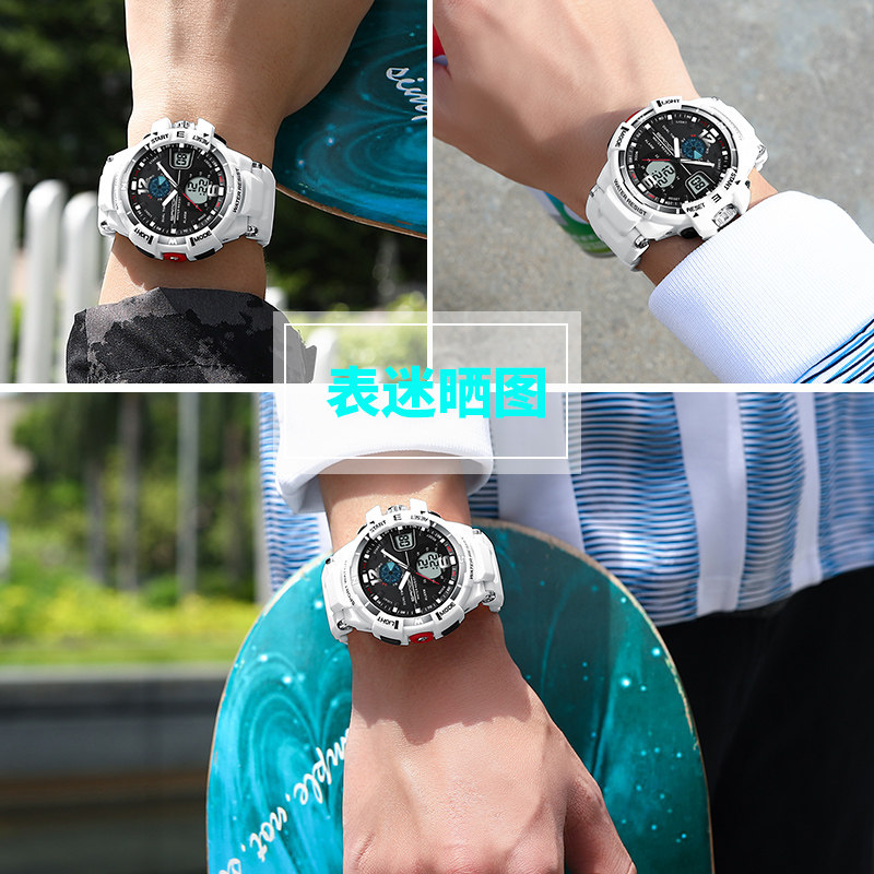 青少年儿童学生机械男士防水电子表 拉维亚手表国产腕表