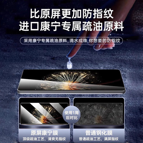 【美国康宁】欧炫适用小米mixfold4手机膜小米Mixflip新款mixfold3保护钢化膜MIXfold2的折叠屏外内水凝防窥 - 图3