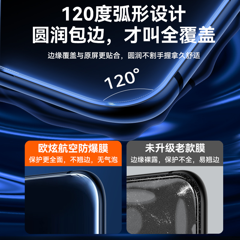 【康宁电竞膜】适用iqooz5钢化膜iqooz9手机膜vivoiqooz8全屏覆盖z7超清iqooz6贴膜z9turbo游戏蓝光保护膜 - 图2