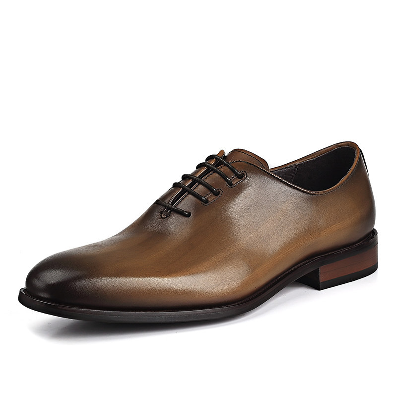European style formal leather shoes Goodyear men's leather shoes