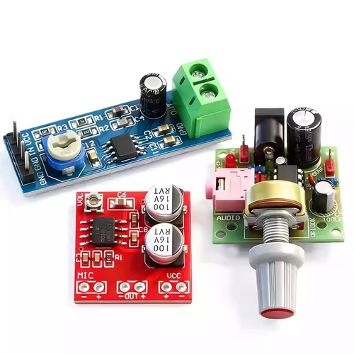 LM386功放板模块20 200倍音频音量放大器微声音频功率放大板电路 - 图0