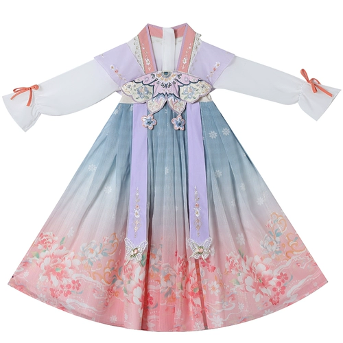 Детское ханьфу, наряд маленькой принцессы, юбка, летняя одежда, осеннее