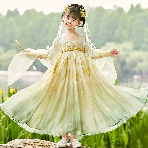 Ханьфу, летняя юбка, наряд маленькой принцессы, платье