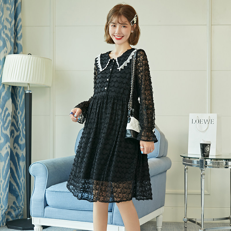 2021孕妇装春装蕾丝裙子 孕雅姿连衣裙