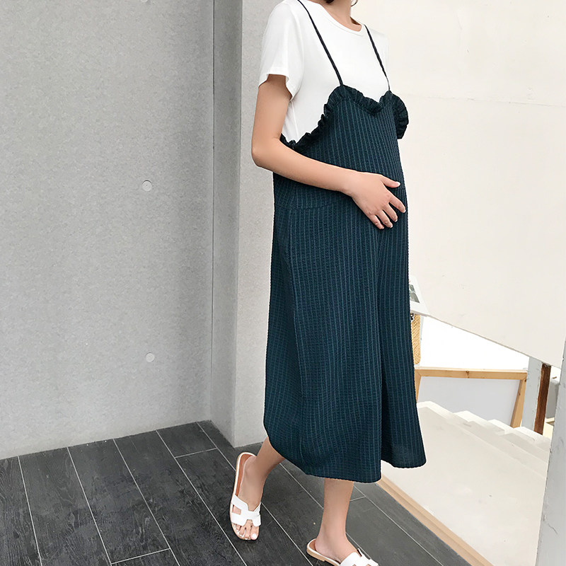 2019新款时尚夏装潮妈外穿七分裤 孕雅姿孕妇打底裤