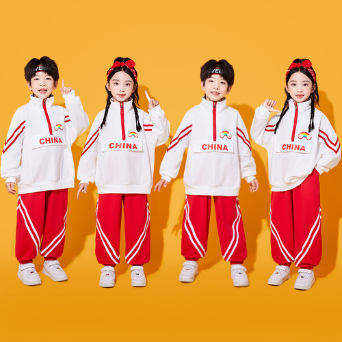小学生运动会开幕式服装儿童拉拉队演出服男女童表演服幼儿园班服 - 图1