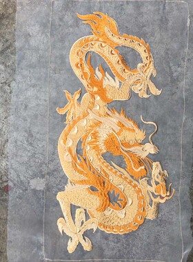 龙舞喷火透明欧根纱底服装辅料