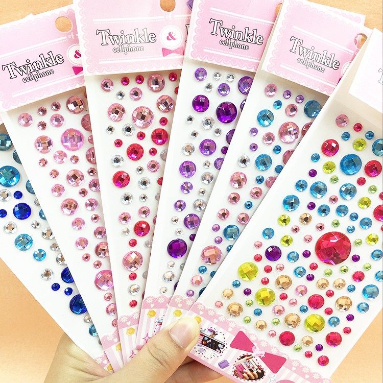 儿童宝石贴纸水晶钻石卡通贴贴画公主女孩diy粘贴装饰玩具奖励,淘宝优惠券,粉丝福利购,淘宝优惠卷