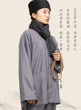 冬系列僧帽毛绒僧人居士帽僧服