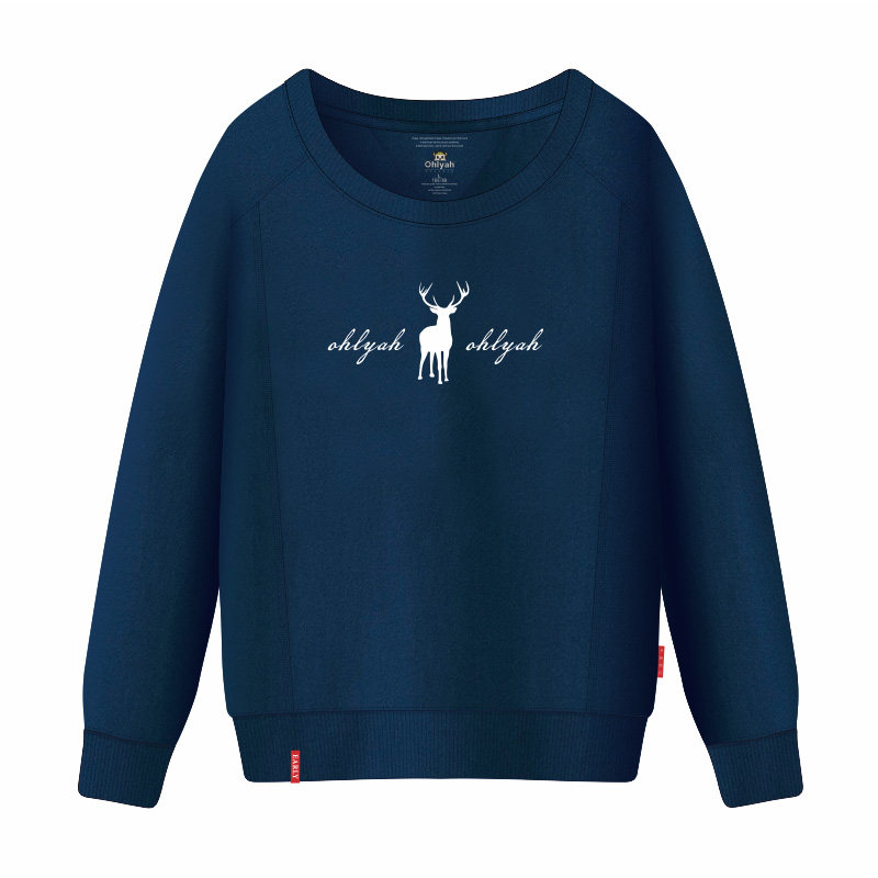 ohlyah宽松针织圆领男女情侣装卫衣 ohlyah卫衣/绒衫