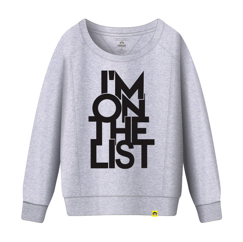 ohlyah 2019新款女长袖字母品牌卫衣 ohlyah卫衣/绒衫