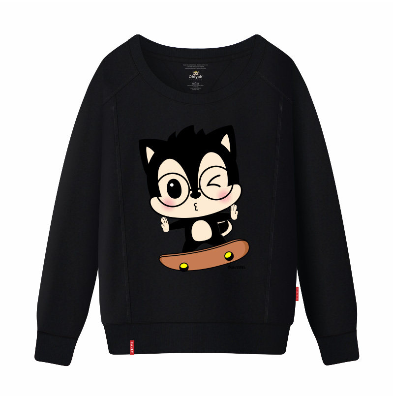 ohlyah品牌秋装卫衣男女宽松圆领 ohlyah卫衣/绒衫