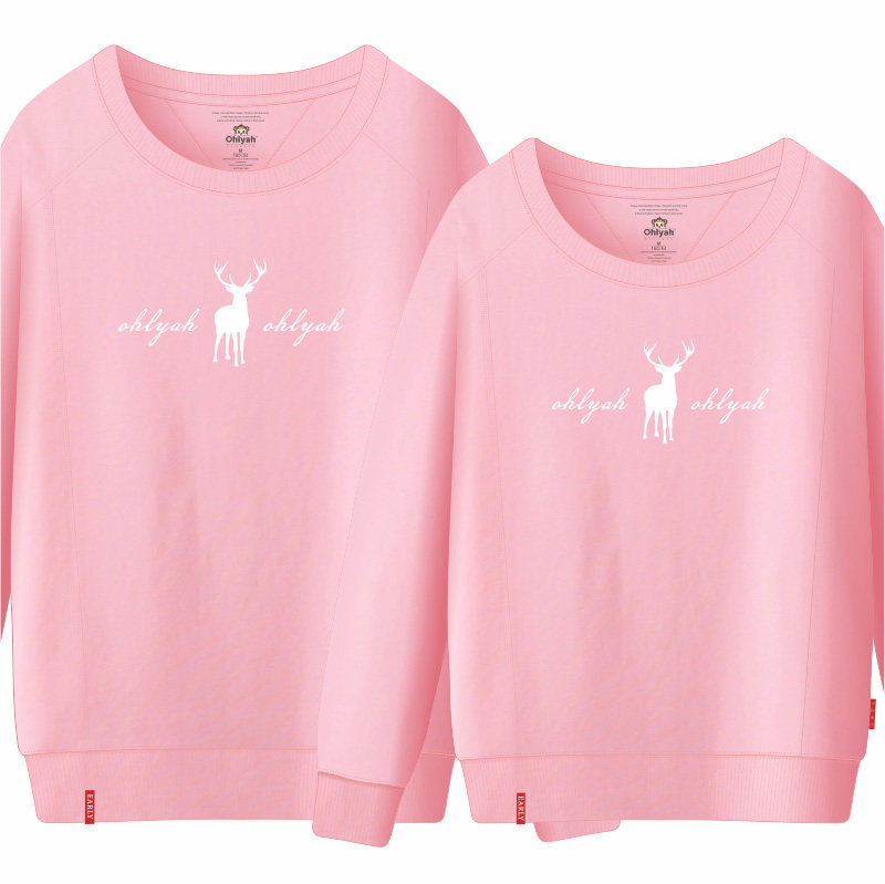 ohlyah宽松针织圆领男女情侣装卫衣 ohlyah卫衣/绒衫