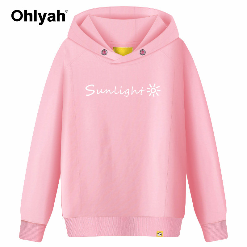 ohlyah连帽衫女装字母英文sun卫衣 ohlyah卫衣/绒衫