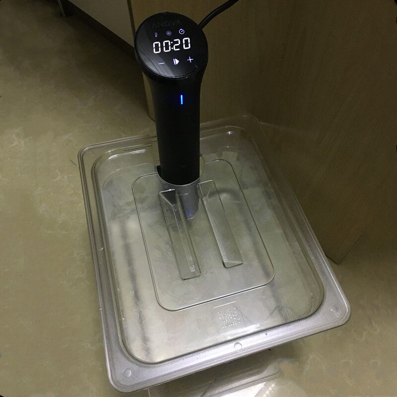 低温慢煮机水箱容器Anova烹饪浴盆11L慢煮棒锅子 25L桶带开孔上盖_虎窝淘