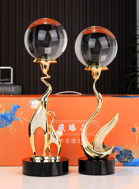 吉祥如意金属大象工艺品装饰摆件