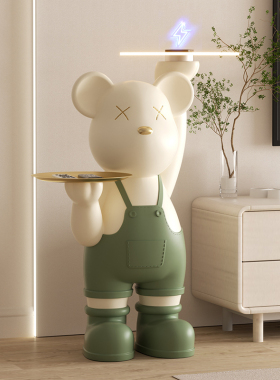 暴力熊落地大摆件网红熊客厅电视柜旁收纳家居装饰品乔迁新居礼物