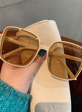 方框街拍墨镜防紫外线韩版风男女