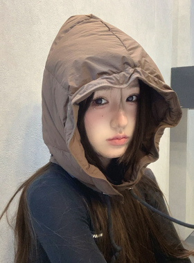 新款羽绒帽东北雷锋帽女冬季保暖加厚防寒防风护耳帽显脸小滑雪帽
