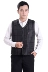 Vest trung niên nam trung niên cotton vest mùa thu và đông người già vest cotton dày vai mặc vest - Áo vest cotton