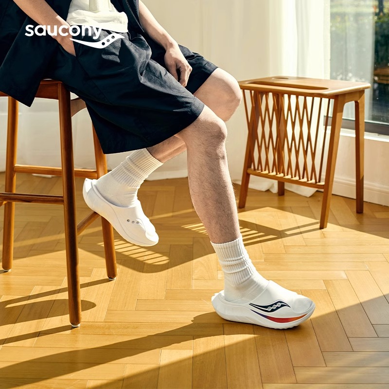 Saucony索康尼Cradle 2摇篮运动拖鞋男EVA防滑女鞋外穿恢复凉拖鞋-图2