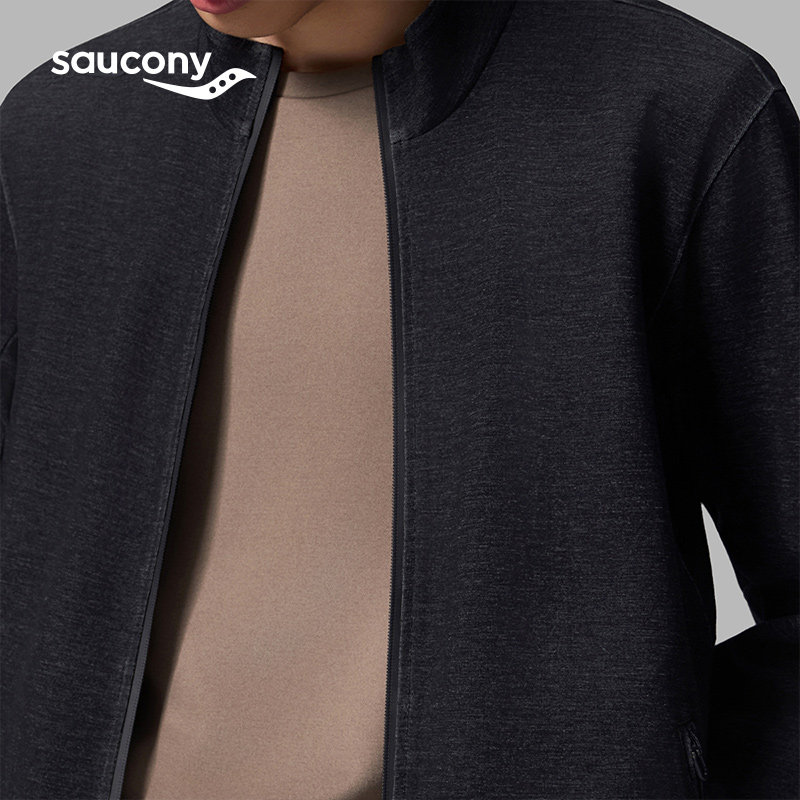 Saucony索康尼官方美丽奴羊毛针织外套男抗菌柔软修身防晒夹克,淘宝优惠券,粉丝福利购,淘宝优惠卷