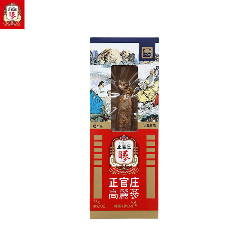 韩国正官庄6年根无糖红参高丽参 正官庄高丽参及其制品