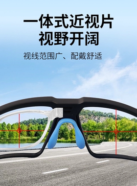 骑行护目镜近视一体定制日夜两用