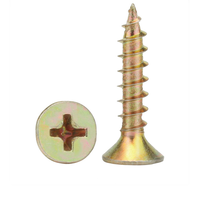 彩锌纤维钉加硬干壁钉十字平头自攻螺丝钉沉头木螺钉墙板钉M3M4M5 - 图3