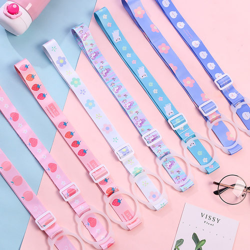 babycare杯套水杯带挂绳硅胶卡扣儿童宝宝吸管杯奶瓶水壶水瓶背带 - 图1