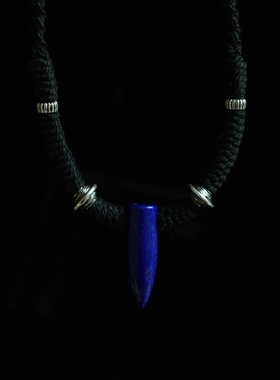 星野系列 |原创设计青金石925银手工编织项链锁骨链男女戴可调节