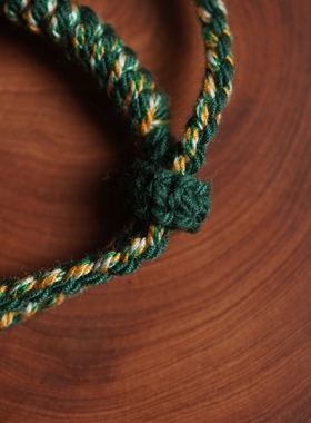 天然和田玉原创纯手工编织手绳