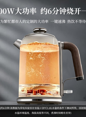 荣事达纯钛壶身电热水壶烧开水壶