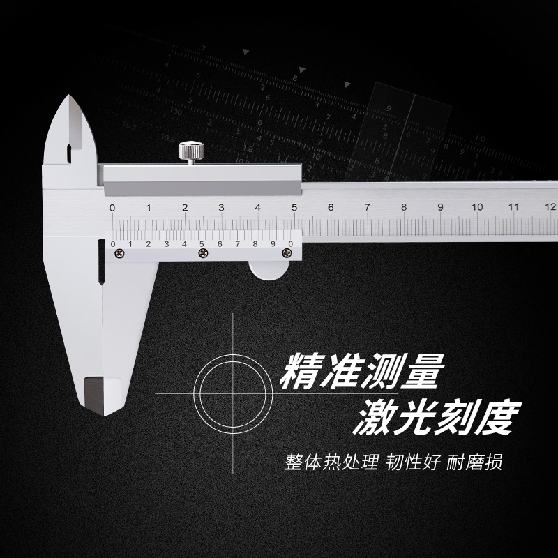 游标卡尺高精度小型家用油标卡尺工业级内径深度0-150-200-300mm - 图1