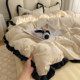 Retro Polka Dot Lace Four-Piece Set Double Layer Quilt Cover