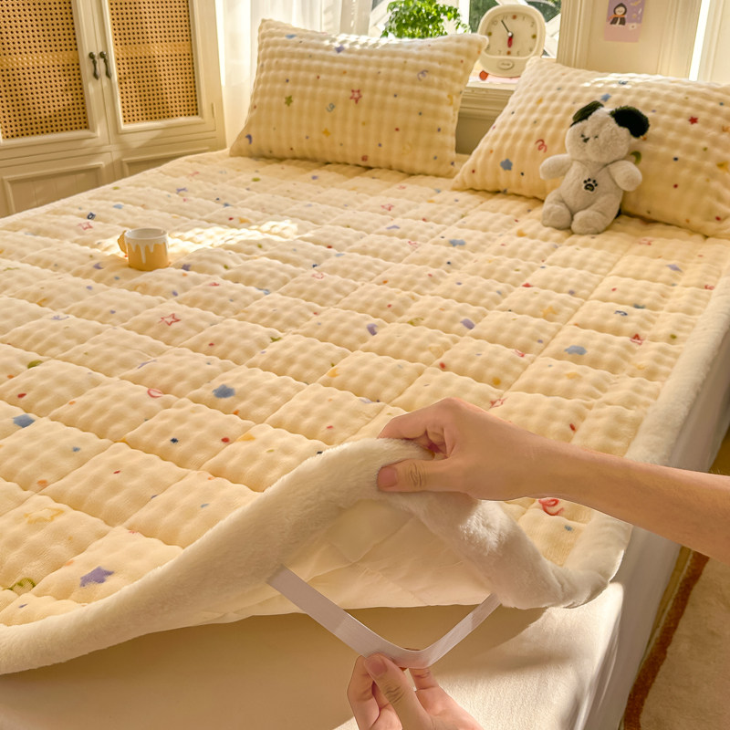 A类牛奶绒床垫儿童保暖床褥秋冬季加绒加厚学生宿舍床单人床护垫3,淘宝优惠券,粉丝福利购,淘宝优惠卷