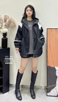 AB Shop Autumn Winter New Leisure 100 Hitch Waist Windsuit Hat Jacket