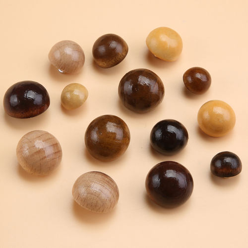 蘑菇木质衣服装饰纽扣异形毛衣风衣开衫衬衣复古钮扣辅料扣子配件 - 图0