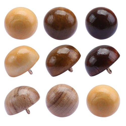 蘑菇木质衣服装饰纽扣异形毛衣风衣开衫衬衣复古钮扣辅料扣子配件 - 图3