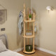 Solid wood rotating coat rack floor-standing coat rack