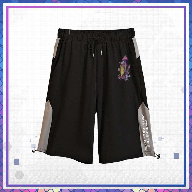 鬼畜大香蕉男女同款短裤一条大香蕉表情包搞笑工装裤子潮夏ne - 图2