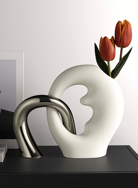 轻奢高级感插花花瓶装饰品摆件