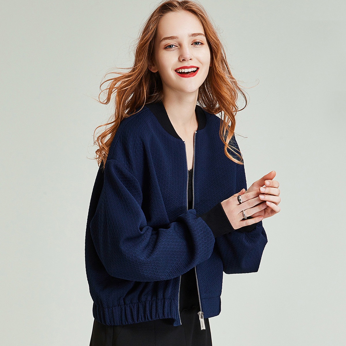 HAVVA棒球服外套女短款ins潮酷拼色夹克休闲上衣2025秋冬W39832,淘宝优惠券,粉丝福利购,淘宝优惠卷